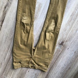 Carbon skinny flex brown jeans
